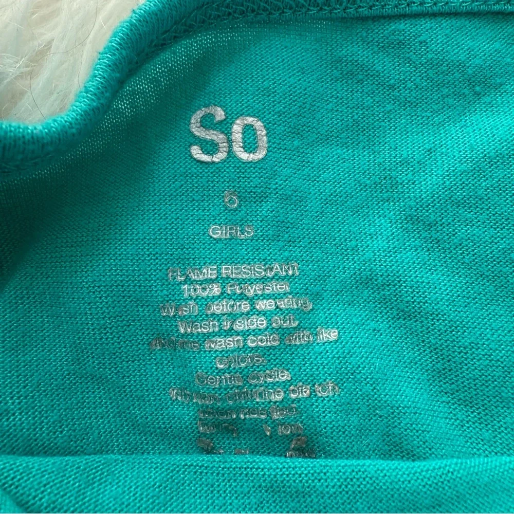 SO Teal Llama Pajama Set with Striped Pants